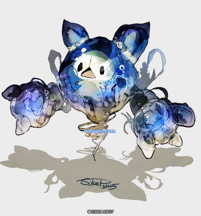 reuniclus, 精灵宝可梦, 口袋妖怪, 厚涂, 宝可梦 黑·白