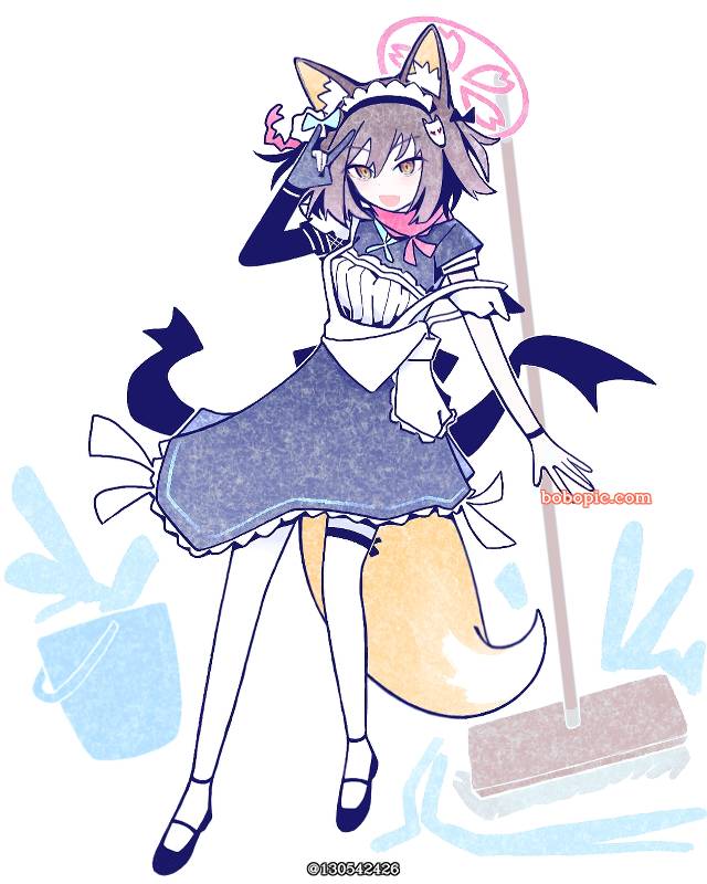 一张久田泉奈,蔚蓝档案,女仆绘画图片