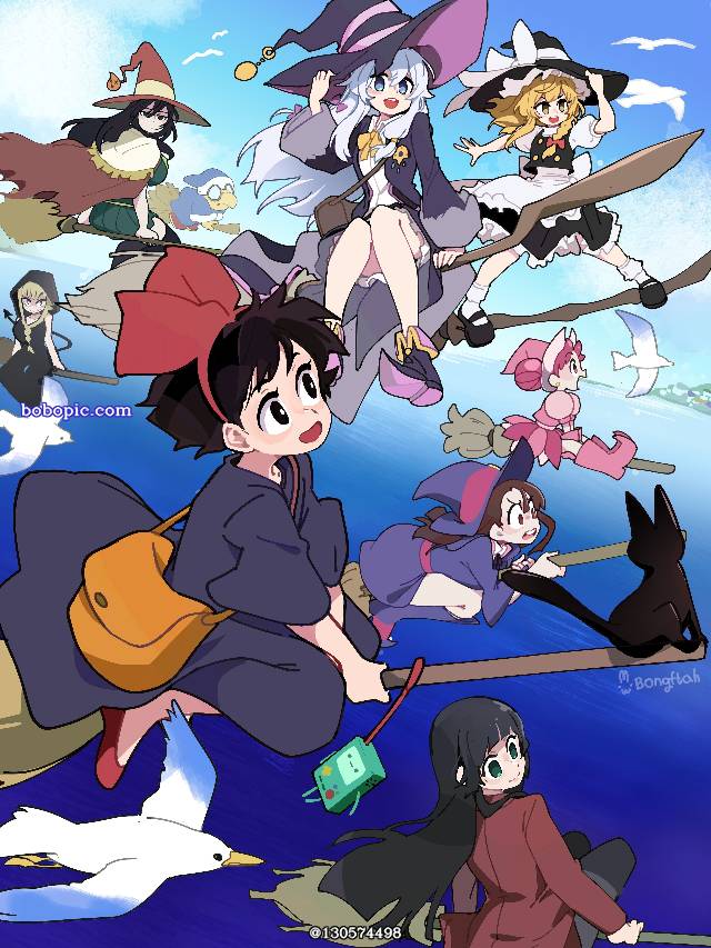 魔女宅急便, 魔女之旅, 小魔女学园, 雾雨魔理沙, 超级马里奥, 跨界作品