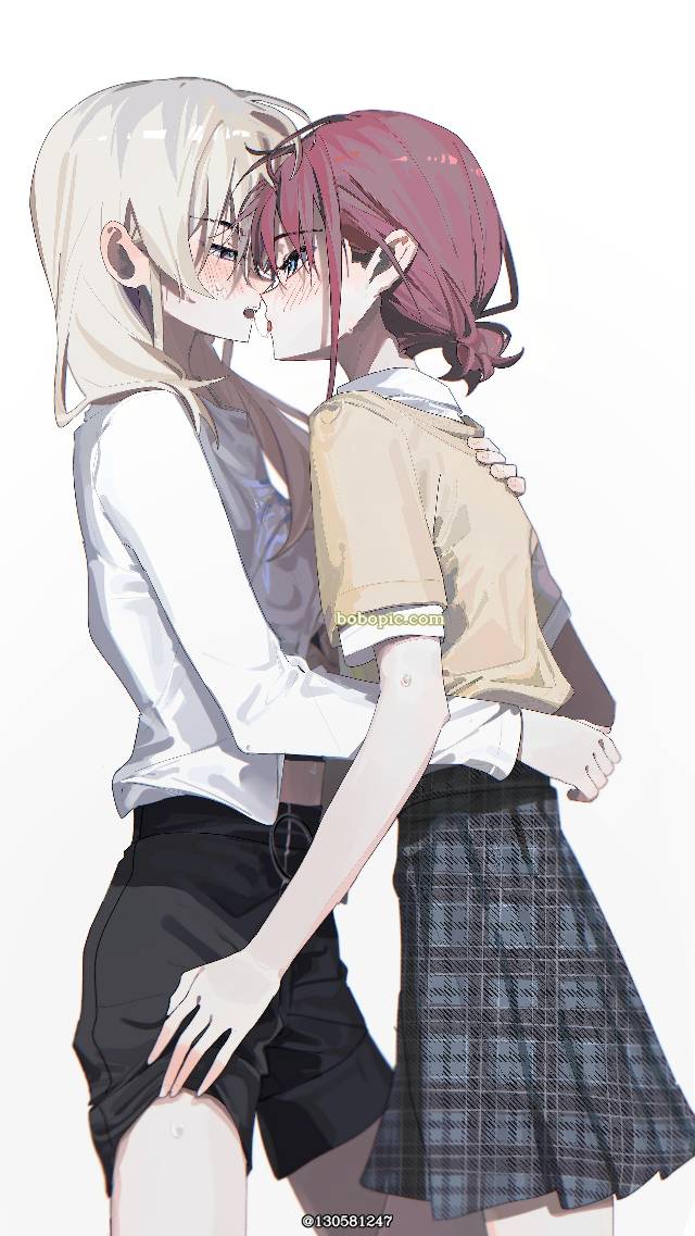 女孩子, Girls Band Cry, young girl, yuri, Nina/Momoka, Momoka/Nina