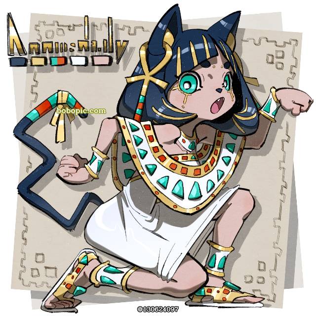 小麦色, Egyptian girl, bastet, 丫头片子