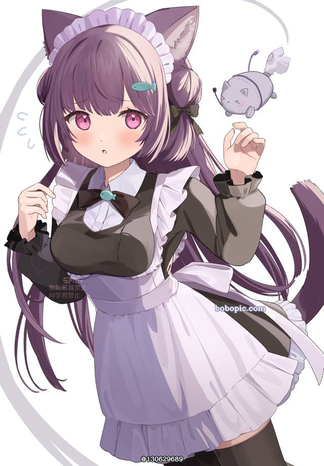 女孩子, 女仆, 女仆装, 兽耳