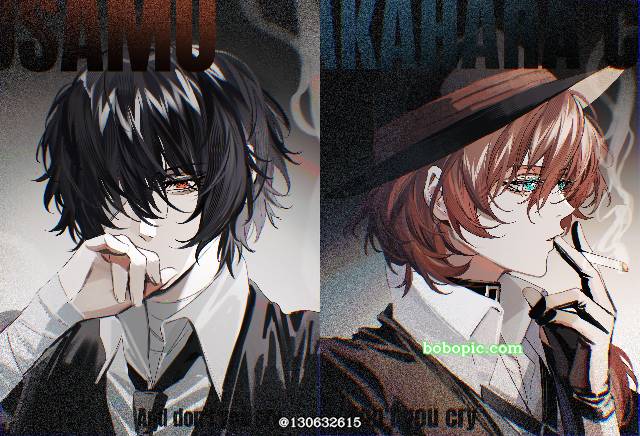 Chuya Nakahara (Bungo Stray Dogs), 太宰治（文豪野犬）, Bungo Stray Dogs BL fanwork, 太中/双黑