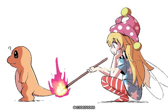 东方, 东方Project, 克劳恩皮丝, Charmander, Touhou x Pokémon