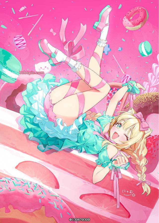 女孩子, shortcake, strawberry, sweets, 原创1000users加入书籤, large food, 腿线优美