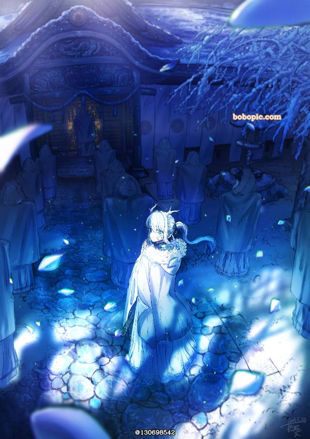 原创, 风景, background, 女孩子, snow