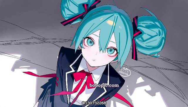 一张vocaloid,未来,初音未来,miku绘画图片