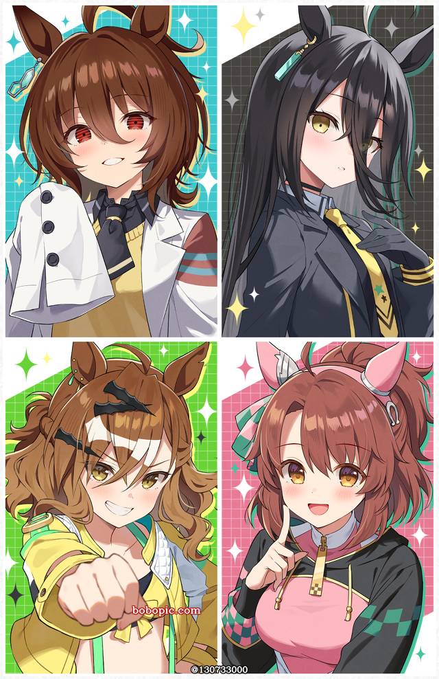 赛马娘Pretty Derby, 爱丽速子（赛马娘）, 曼城茶座（赛马娘）, 森林宝穴（赛马娘）, Dantsu Flame (Uma Musume), 决胜服（赛马娘）