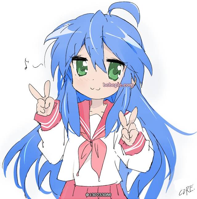泉此方, 幸运星, 水手服, 女孩子, 长发, uniform, young girl