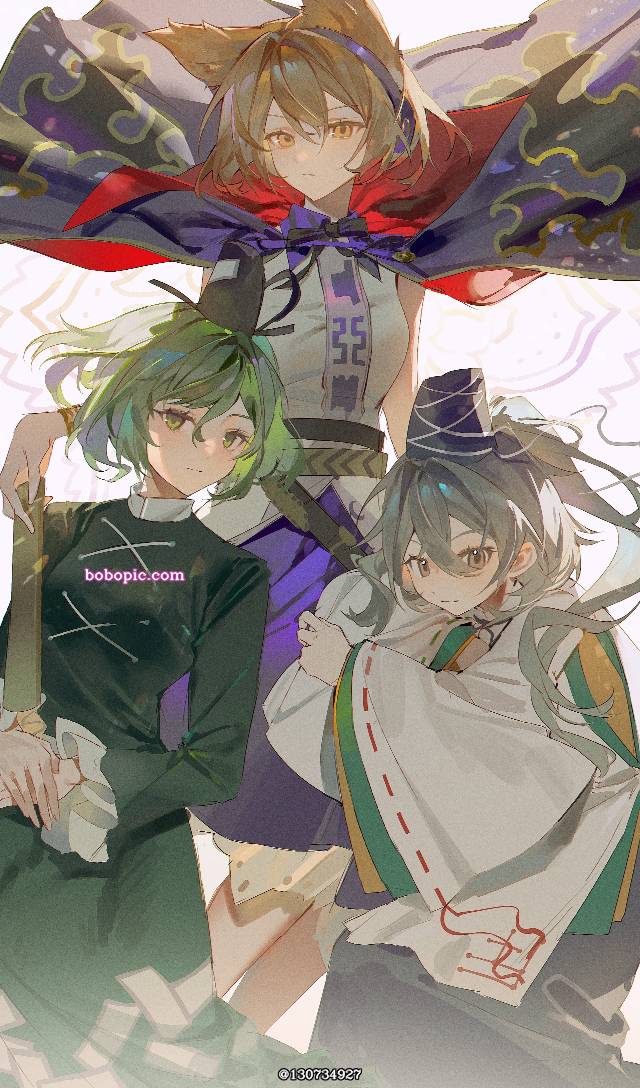 东方, 东方Project, 丰聪耳神子, mononobe no futo, Soga no Tojiko