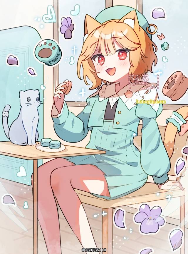 young girl, 女孩子, 原创, 兽耳, 原创, 兽耳, cat ears