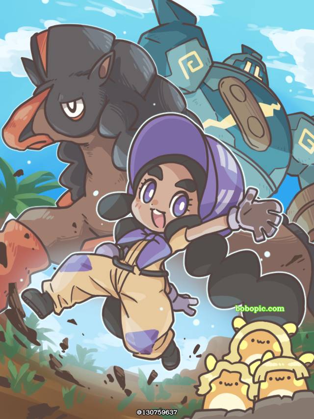 精灵宝可梦, Hapu, Cafe Raichu, Mudsdale, Golurk