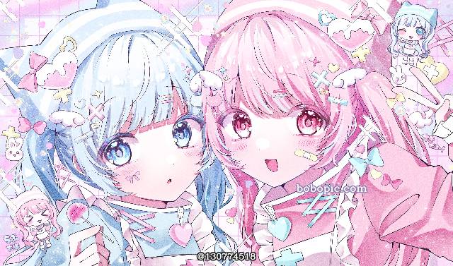 数码, 女孩子, 原创, 原创, 双马尾, 插画, young girl