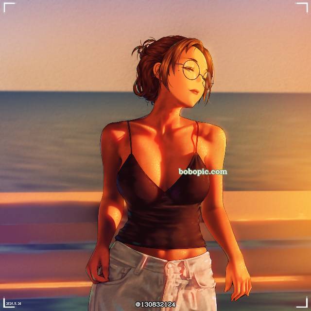 女孩子, 夕阳