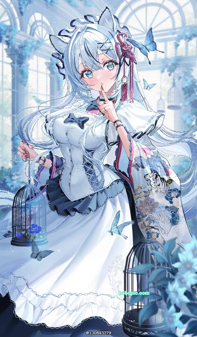 原创, 原创, 女孩子, young girl, 和服, 女仆, Japanese pattern