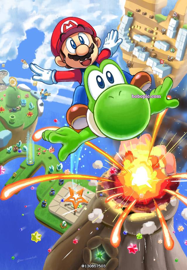 马里奥, Yoshi, Mario (Super Mario)