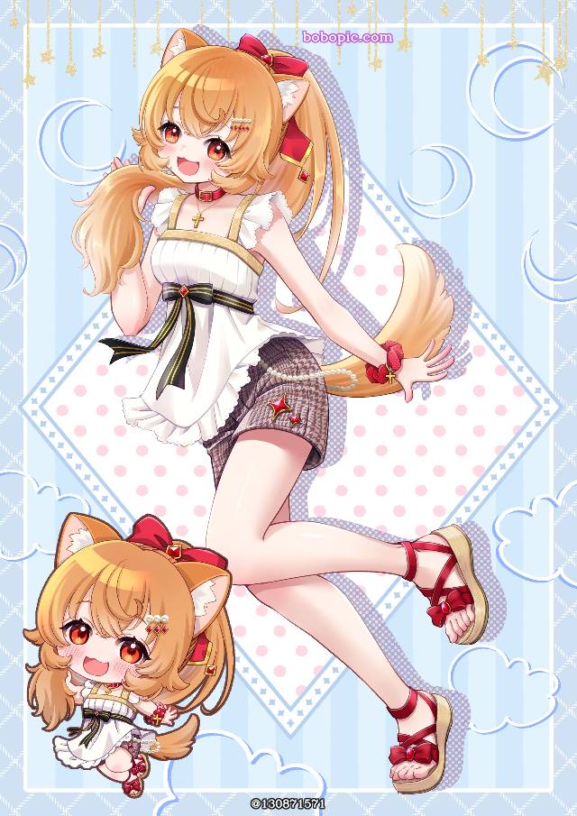 一张虚拟主播,虚拟YouTuber,Vtuber绘画图片