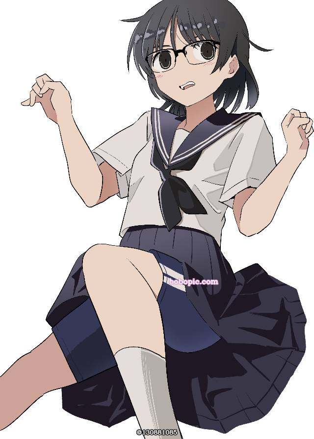 小女孩,水手服,眼镜娘图片