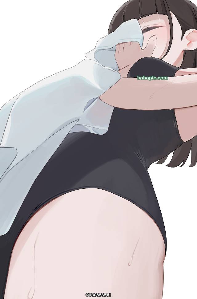 原创, 学校泳装, 低角度
