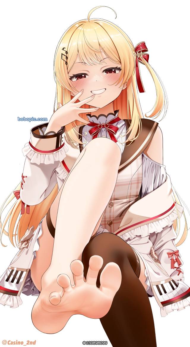 Kanade Otonose, Hololive, 赤脚, 脚底, 裸足脚底, Greek foot, Virtual YouTuber 1000+ bookmarks