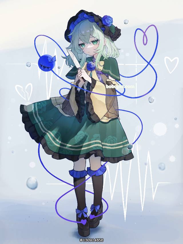 一张古明地觉,东方Project,古明地恋绘画图片