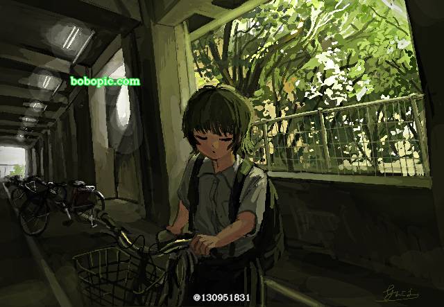 风景, background, 原创, 原创, bicycle parking