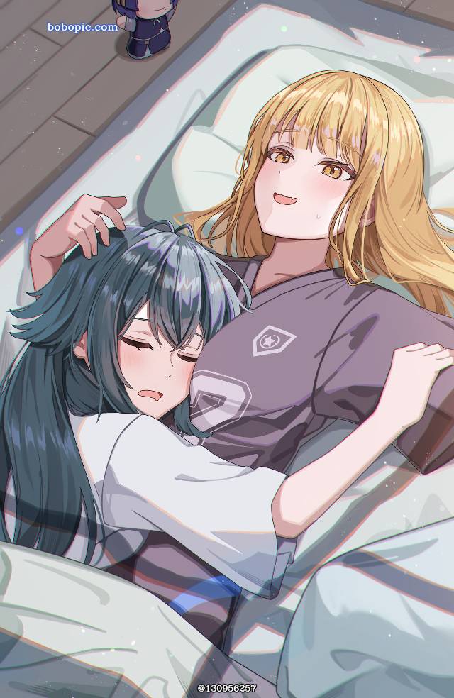 yuri, 女孩子, 插画, Temari Tsukimura, Kotone Fujita, Gakuen IDOLM@STER