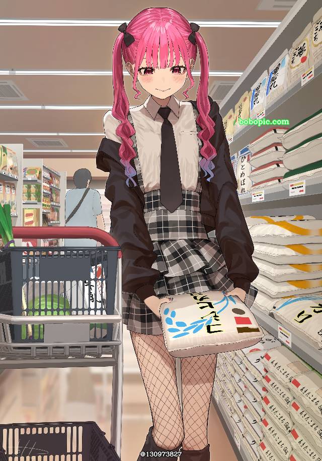 原创, Hinami Hinamizawa, 青梅竹马, 女孩子, supermarket, 购物, 原创1000users加入书籤