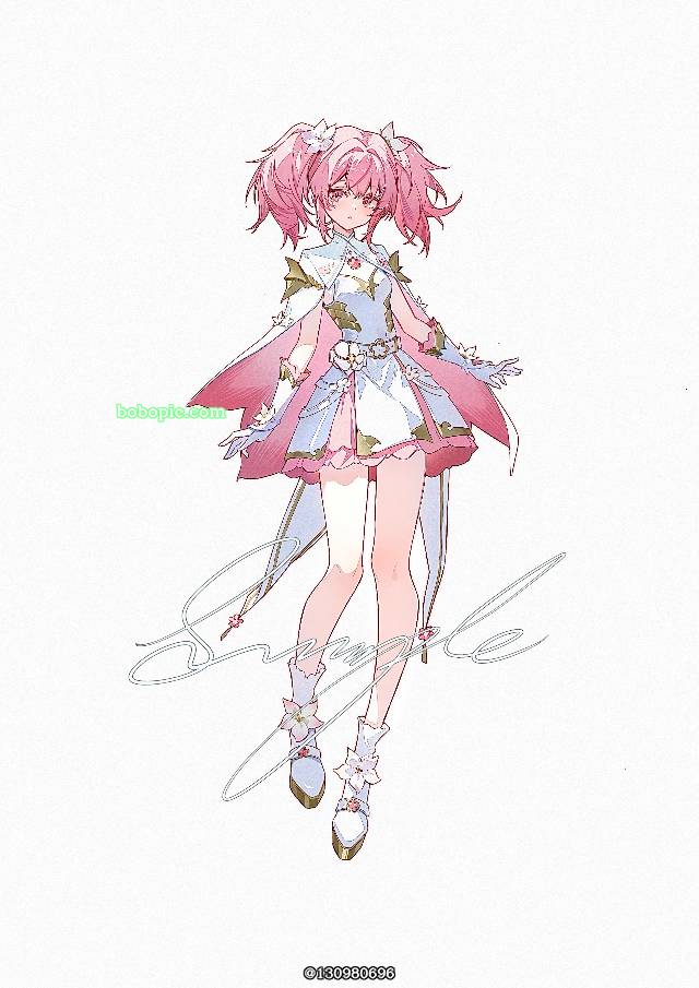 插画, 设计, young girl, magical girl