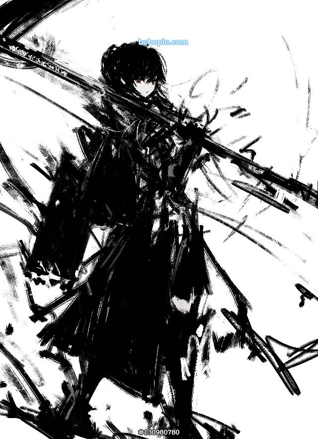 原创, original works, 黑色使女性看起来更美, armed girls, scythe