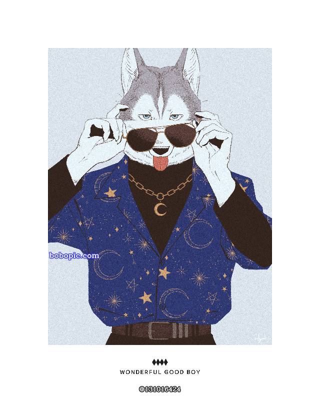 原创, 原创, 非人类, 兽人, Siberian Husky