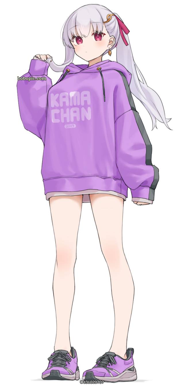 伽摩（Fate）, shoes without stockings, sneakers, Women in parka, 双马尾, Fate/GO1000users加入书籤