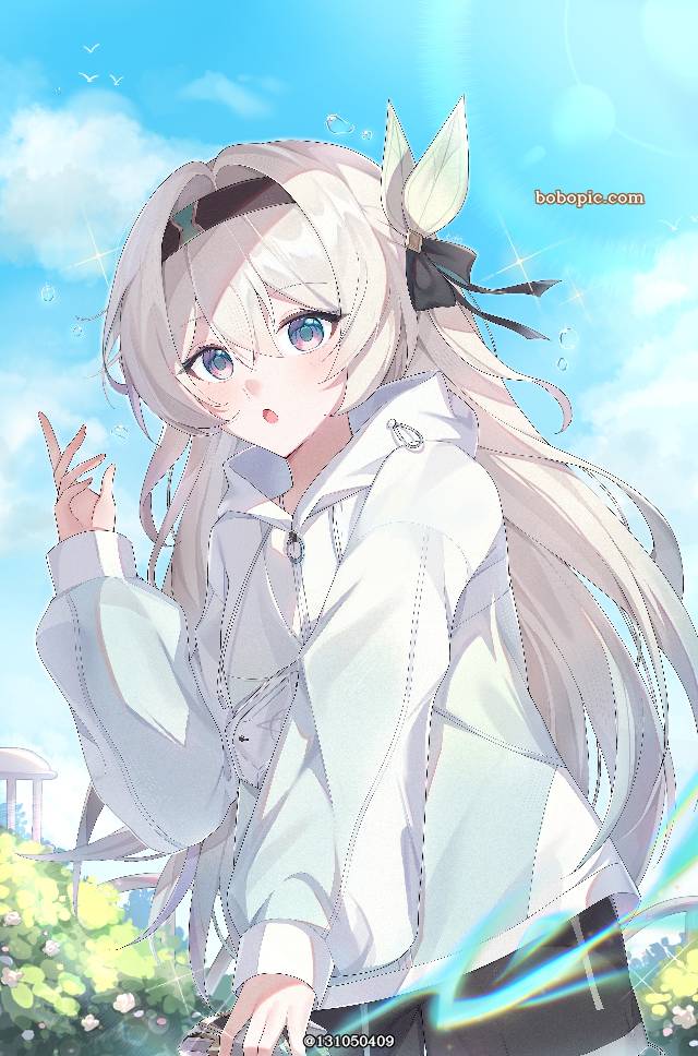 崩坏：星穹铁道, Honkai: Star Rail, 流萤（星穹铁道）, Firefly, 崩坏：星穹铁道1000收藏, cute, 女孩子, doujin, sky