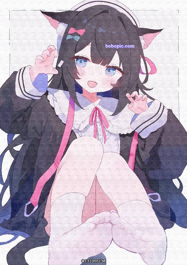女孩子, cat ears, 萝莉, 大腿, 白裤袜, 魅惑的大腿, 兽耳