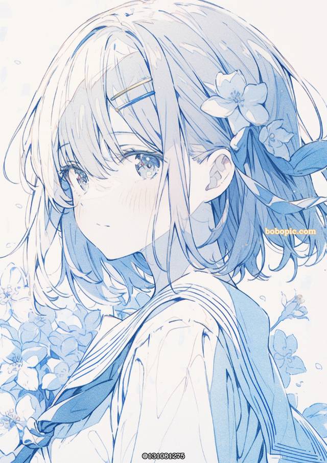 可爱, flower, 插画