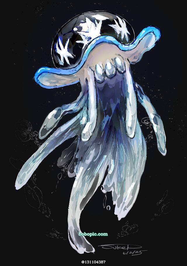 Nihilego, Ultra Beast, 精灵宝可梦, 口袋妖怪, 厚涂, 宝可梦太阳月亮