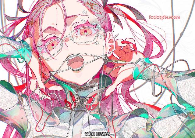 原创, 原创, 雀斑, open mouth gag, 穿洞