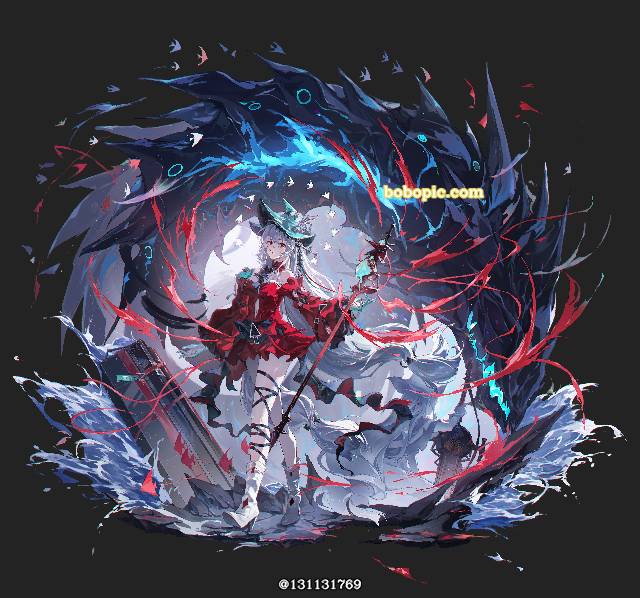 女孩子, 浊心斯卡蒂（明日方舟）, Arknights, Skadi the Corrupting Heart, 明日方舟, Skadi (Arknights), young girl, doujin, character visual