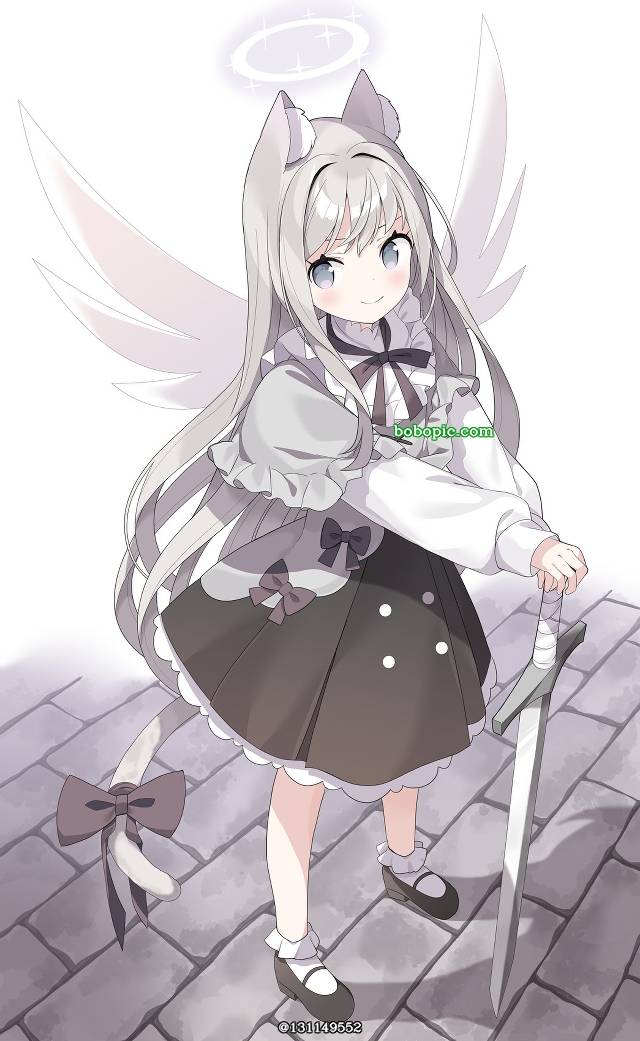 原创, 兽耳, 银发