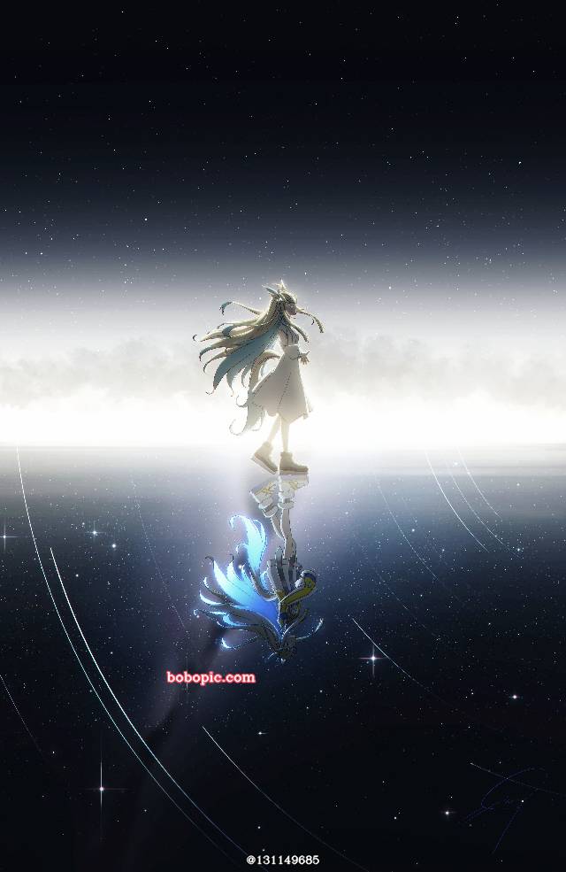 风景, fantasy, 女孩子, reflection pool, starry sky, 银河, 赛马娘Pretty Derby, 新宇宙（赛马娘）