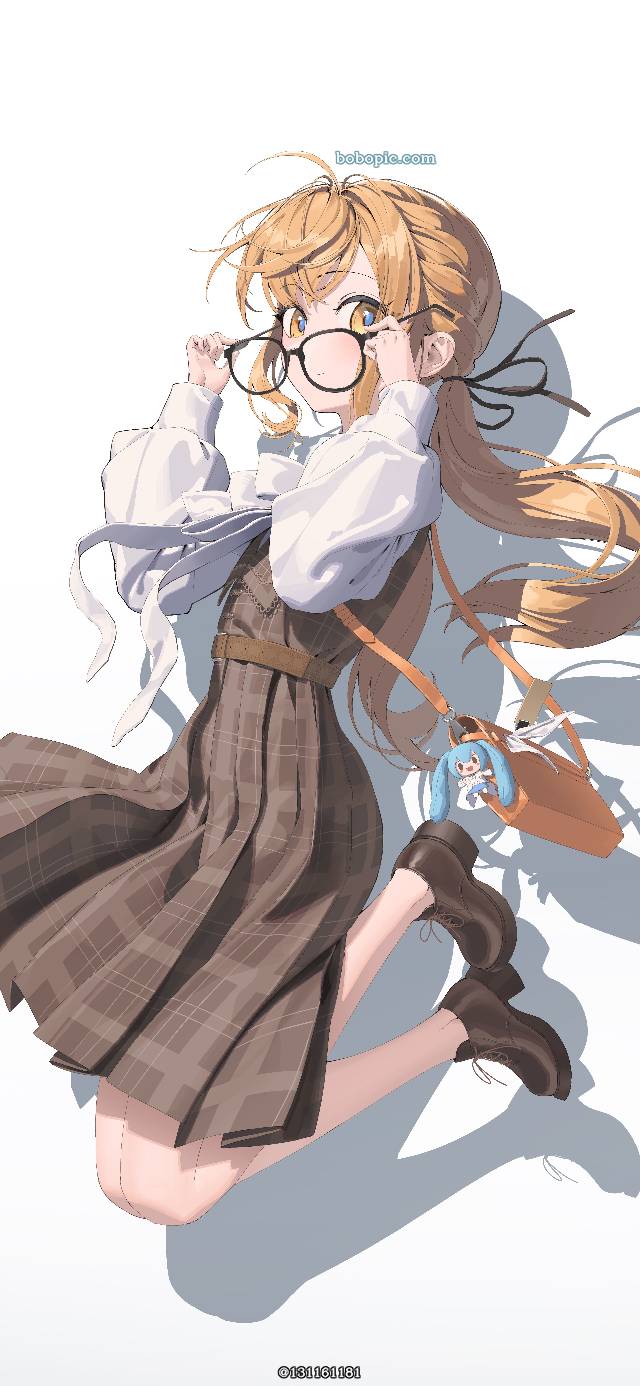 glasses, 女孩子, 金发