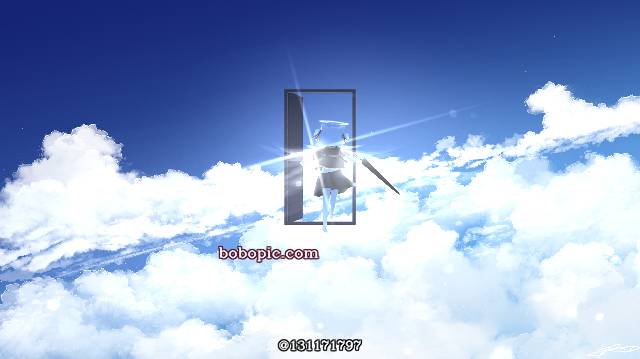风景, 女孩子, 积雨云, background, sky, 蓝天, landscape painting, sky, 伞, fantasy