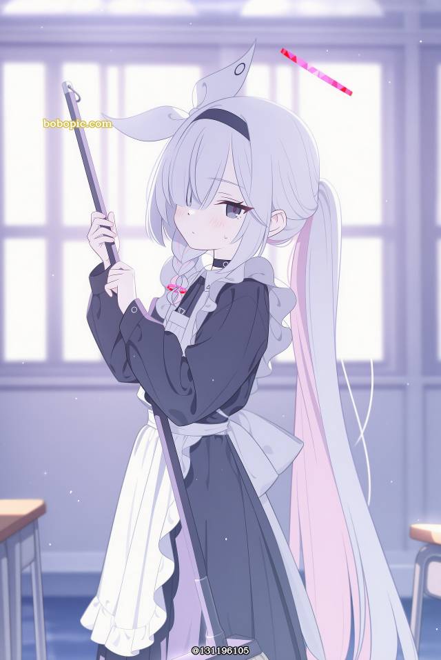 AI 画作, 碧蓝档案, 女孩子, 萝莉, Plana, Plana (Blue Archive), 女仆装, 女仆