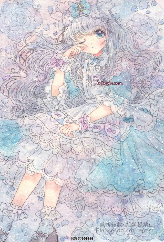 原创, 女孩子, 围裙, rain