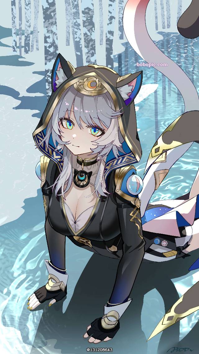 100 Day Challenge, Honkai: Star Rail, 崩坏：星穹铁道, 赛飞儿, 可爱, cat ears, 女孩子, 崩坏：星穹铁道1000收藏