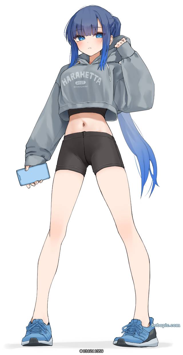 原创, 肚脐, 大腿, 腹部, 紧身裤, sneakers, shoes without stockings, midriff, 原创1000users加入书籤