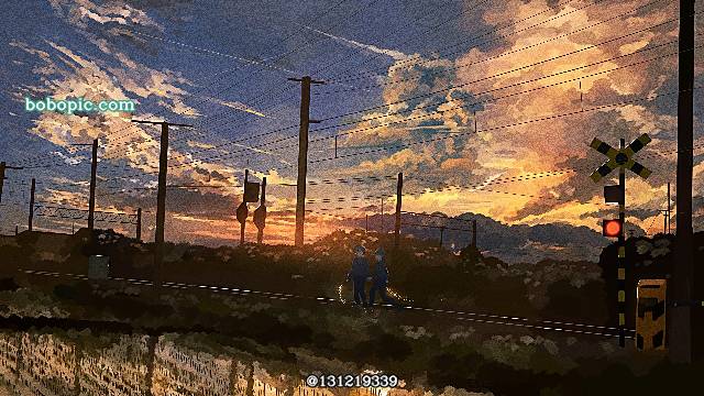 原创, 原创, 男孩子, 风景, 夕阳, sky