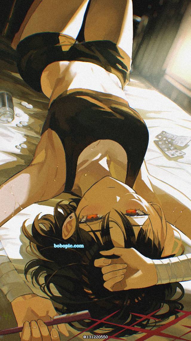 碧蓝档案, 100 Day Challenge, 戒野美咲, Misaki, inguinal region, Headboard angle, Blue Archive 1000+ users