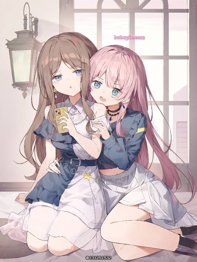 Soyo Nagasaki, Anon Chihaya, Anon/Soyo, BanG Dream!, yuri, 女孩子, 插画