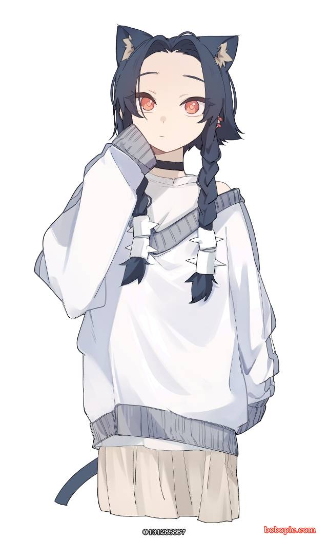 一张小女孩,我家孩子,猫耳绘画图片